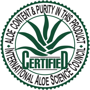 Certificazione IASC - International Aloe Science Council, ente internazionale addetto esclusivamente a garantire la qualità dell'aloe secondo rigososi criteri scientifici